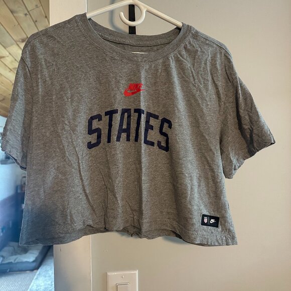 Nike States crop top t-shirt sz M - Picture 1 of 4